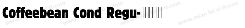 Coffeebean Cond Regu字体转换
